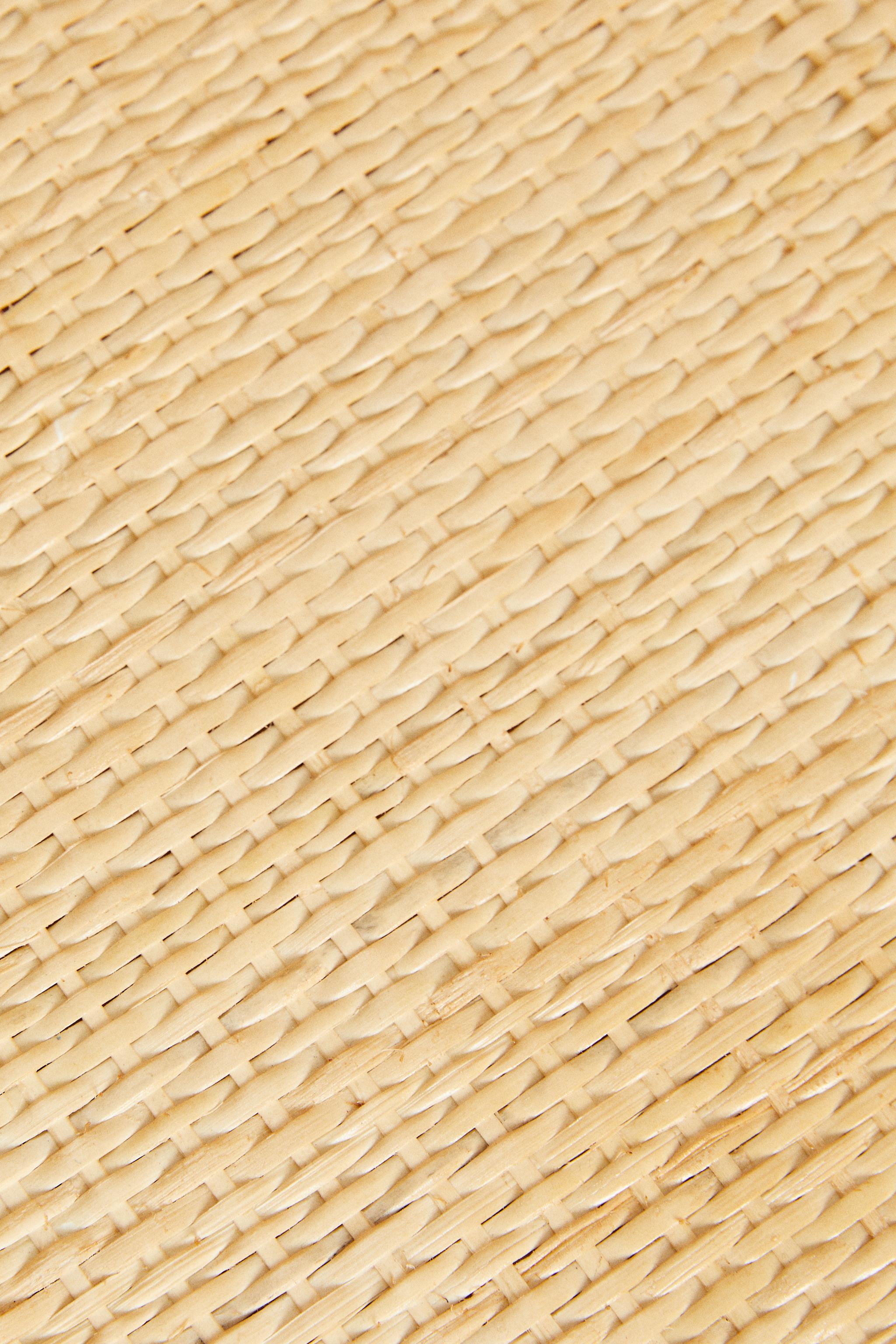 RATTAN BEDSIDE TABLE